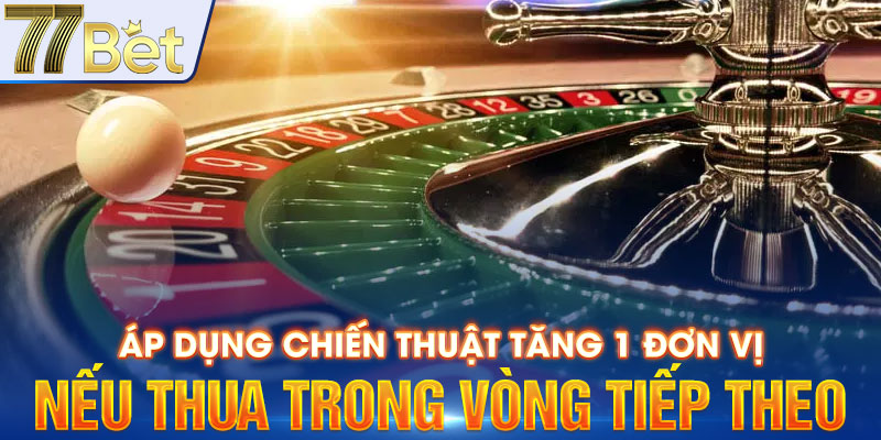 Áp dụng chiến thuật tăng 1 đơn vị nếu thua trong vòng tiếp theo